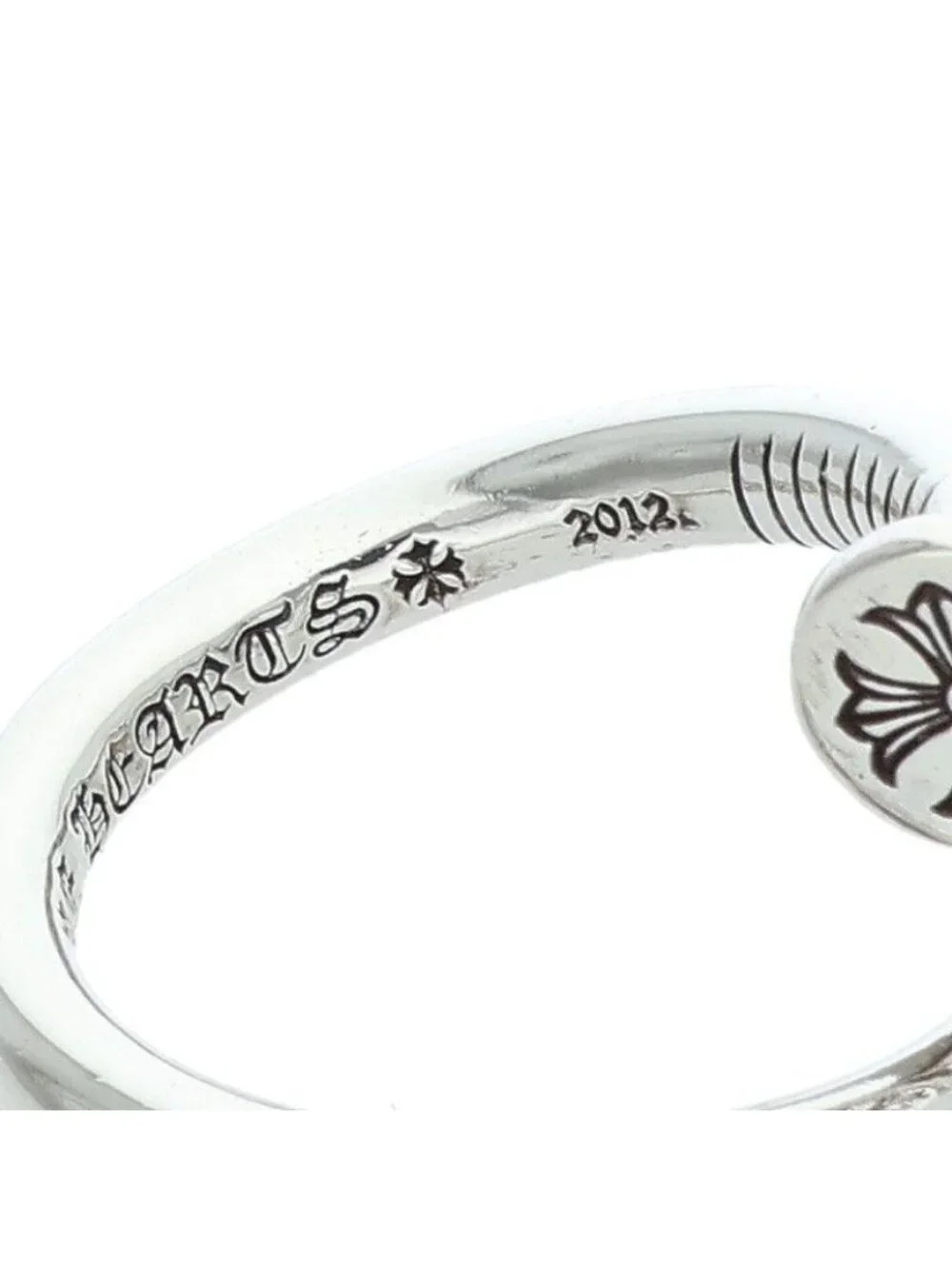Chrome Hearts Nail Flat Silver Ring